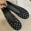 Crystal Women Ballet Flats Mesh Dance Flat Shoes Casual Driving Walking Loafers Espadrilles Ladies Slip-on Lazy Shoes