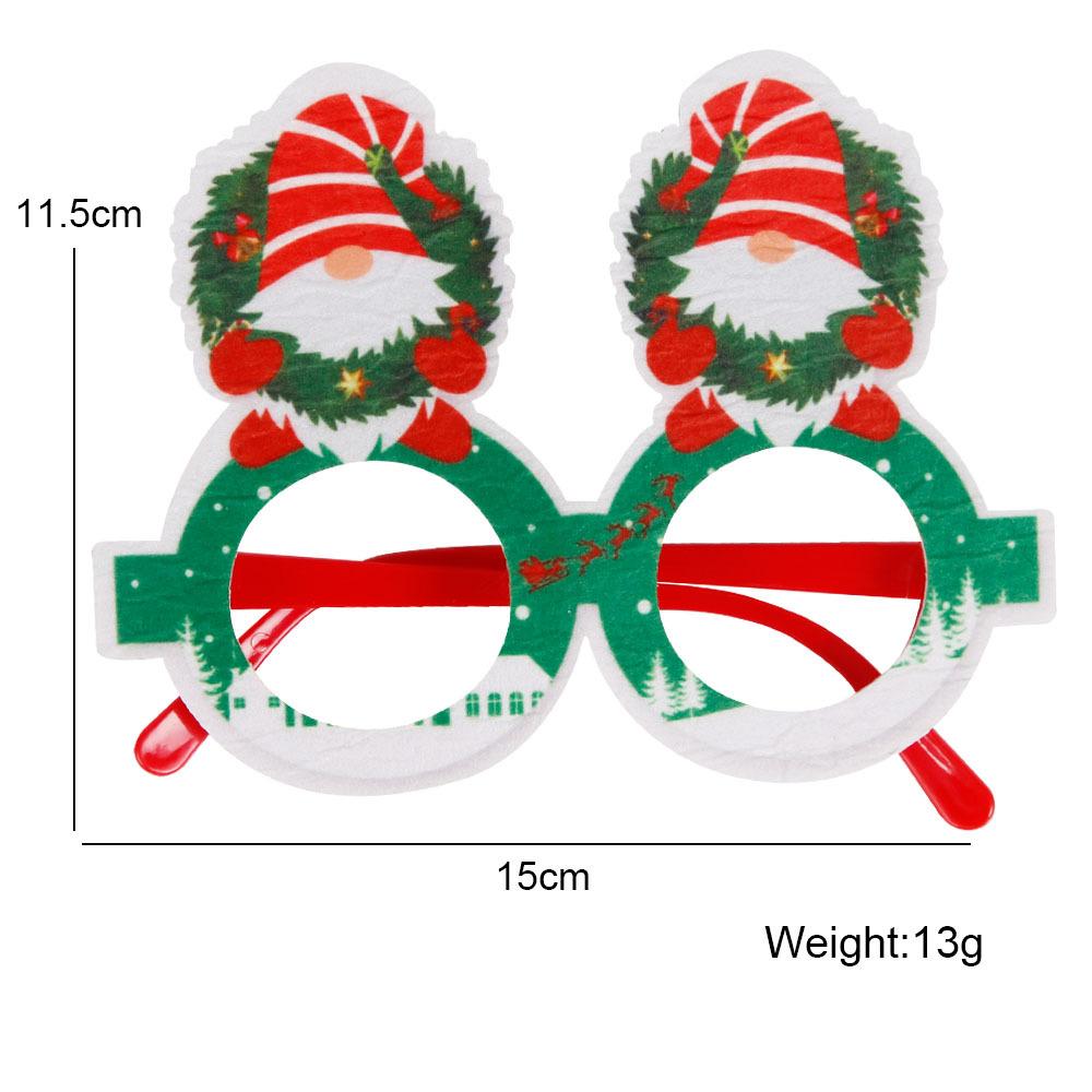 2023 Santa Snowman Glasses Christmas Decorations Christmas Glasses Frame Adult Kids Gift Christmas Xmas Decor New Year Noel