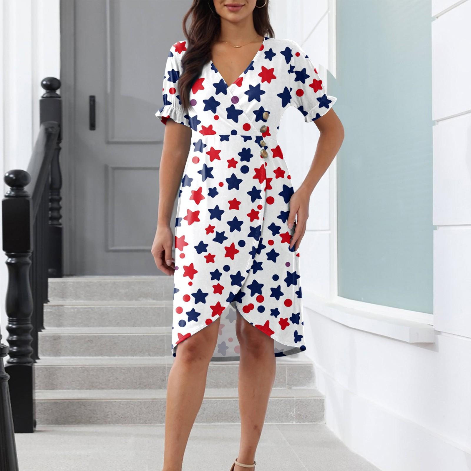 

Пляжные платья для женщин, весна-лето, элегантное платье с V-образным вырезом и цветочным принтом в стиле бохо, струящееся гавайское платье макси с рюшами XL белый