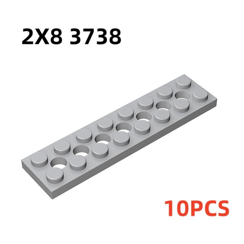 32001 3709 3738 Plate 2x6 2x4 2x8 with Holes Bricks Toys For Technical Buildings Blocks Toys For Children Gift 43857 DIY MOC