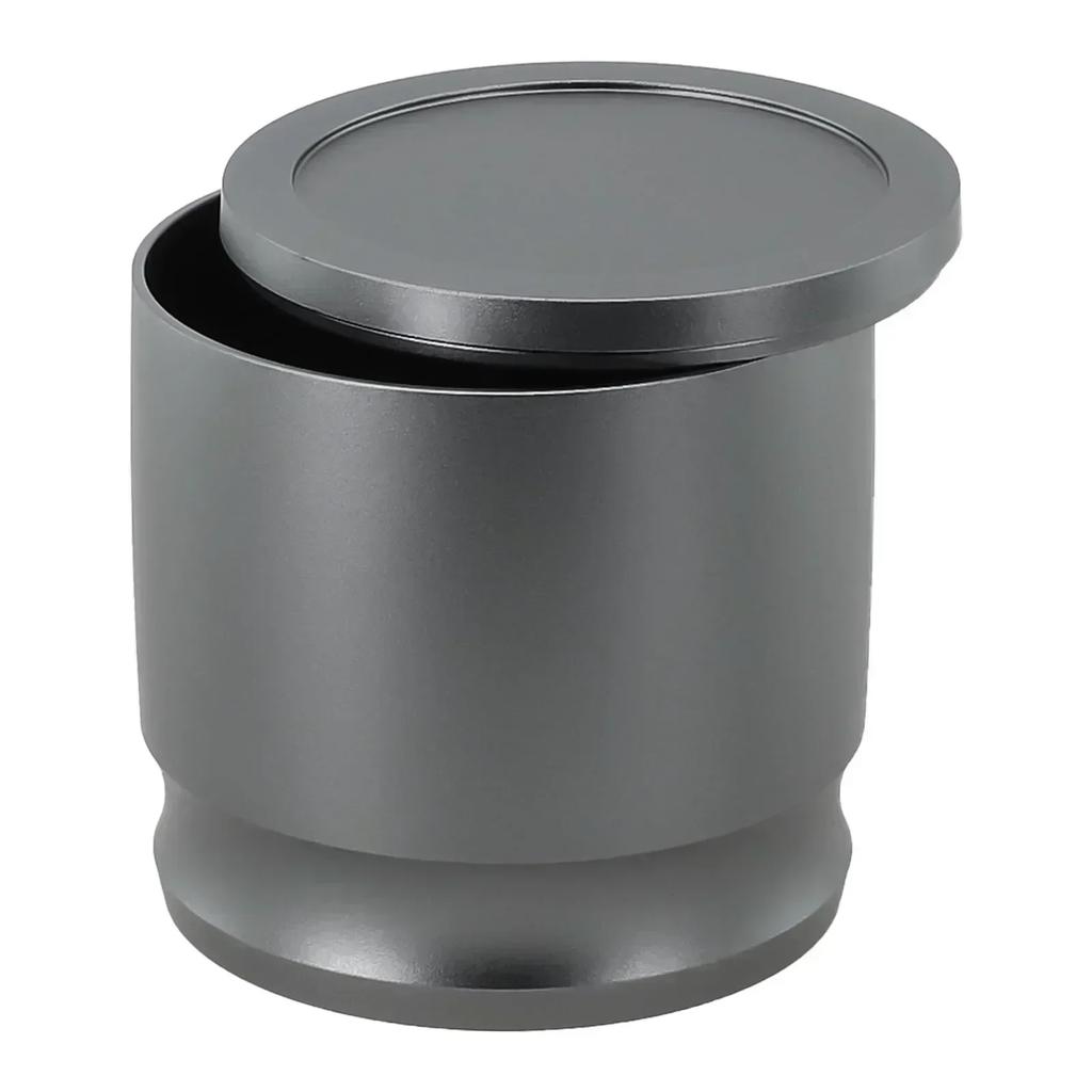 Aluminum Alloy Coffee Dosing Cup with Lid 58mm and Coffee Powder Picker Compatible with Espresso Machines and Coffee Tamper