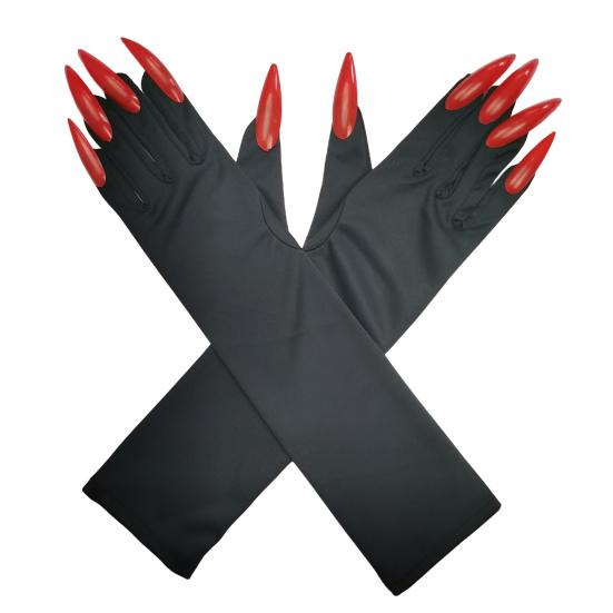 Halloween Claw Gloves Women Paw Gloves with Long Fingernails Cat