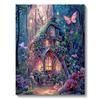Adult and Children's Diamond Painting Kit DIY 5D Dream House Full Round Diamond Mosaic Landscape Creative Hobbies Wall Decor