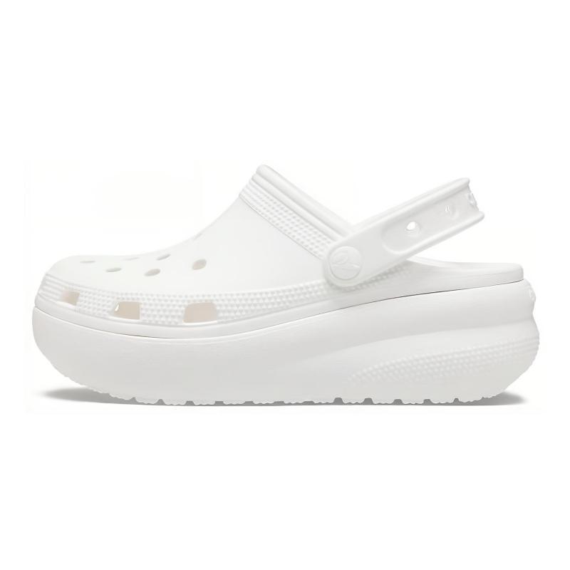 

Crocs Classic clog Hole Versatile Platform Abrasion Breathable Sandals White Children s Model 28-29