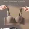 Seamless Underwear for Girls with Small Busts, Push-Up and Enhancing, Anti-Sagging, Strapless Bra Without Underwire, Half-Cup, Strapless Bra