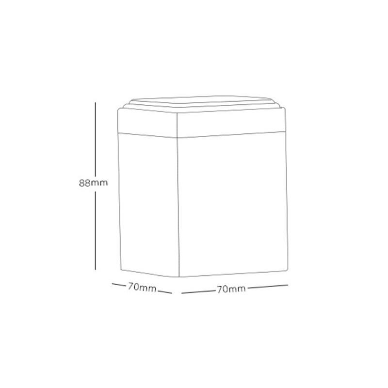 1 buc. Cutie sigilată pentru ceai Recipient de depozitare pentru bucătărie Borcan cutie pătrată Canistra de bomboane