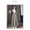 Spring Summer A Line High Waist Pants Skirt Women Trend Fashion Japanese Culottes Casual Loose Ice Silk Wide Leg Pant