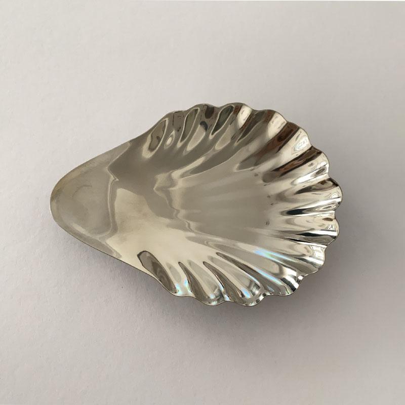 Luxurious French Retro 304 Stainless Steel Shell Butter Box Jewelry Storage Box Antique Food Box