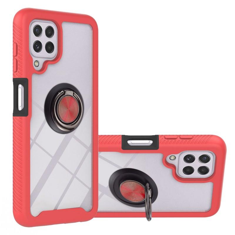 Shockproof Case For Xiaomi Redmi Note 10 Pro 10s 11 9T Mi 10T POCO M3 X3 NFC Ring Holder 3 in 1 Transparent Protect Bumper Cover