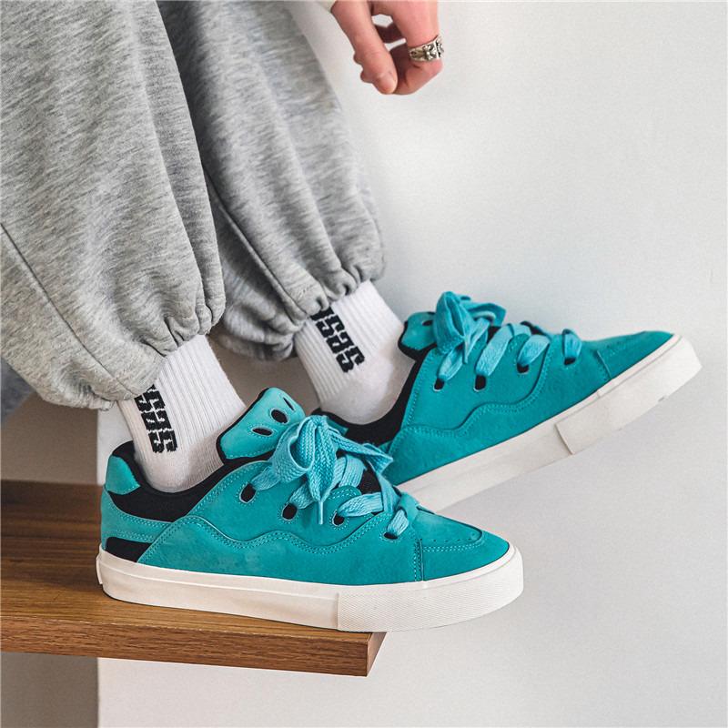 2025 Spring Blue Skateboard Shoes Men Women Size 44 Classic Low Flat Skate Sneakers Light Comfortable Training Shoes Zapatillas