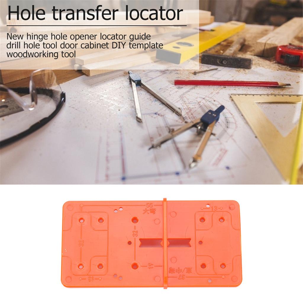 35/40mm Hole Drilling Guide Positioner Multipurpose Hinge Boring Jig Hole Opener Positioner Template Hand Tool Set