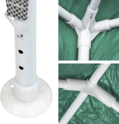 Garden pavilion, commercial tent, party gazebo, 4 side walls, windows, xxl