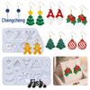 DIY Christmas Earrings & Pendant Silicone Mold - Tree & Snowflake Design