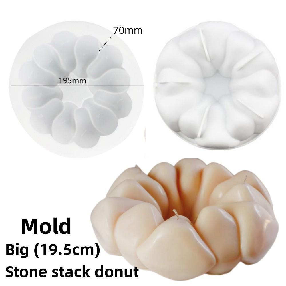 DIY Velká mýdlová svíčka ve tvaru mraku Silikonová forma Mrak Donut Mousse dort Silikonová forma Čokoláda Sušenka Pečicí formy