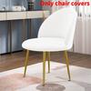 Chair Velvet Duckbill Cover Round Bottom Stool Back Dinning Makeup Elastic Big
