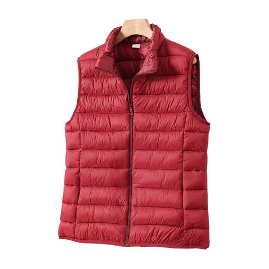 Puffer Vest for Women Slim Fit Lightweight Quilted Sleeveless Jacket Zip Up Stand Collar Padded Down Coat Winter Warm Outerwear