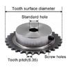 1pc 04C 40T Sprocket 40 Teeth Inner Hole 8/10/12/14/15mm 25H 45# Steel Sprocket Table Wheel Sprockets With Screw Hole M5