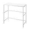 Yamazaki Jitsugyo 4370 Teleskopické prepravné puzdro Horná polica, Biela, Približne Š51-92 x H48 x V85 cm, Stojan na skladovanie kufrov Tower, Polica s háčikom,
