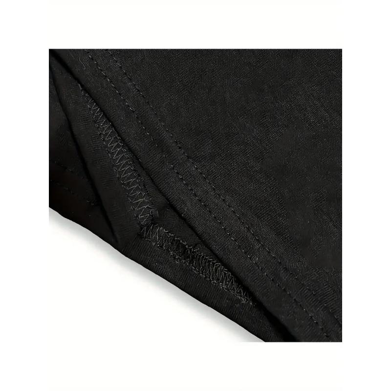 European sizes Men's  "I'm Against the World" Graphic T-Shirt-Black Casual Crew Collar