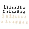 Chess Pieces Only PS Plastic Replacement   Chessmen Figurine Pieces 49mm Height King for Party Relaxing(Black White )