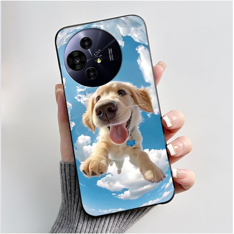 Hülle für TCL 50 NxtPaper 5G / 50 Pro NxtPaper 5G Hülle Luxus Drache Süß Cool Jungen Mädchen Schwarz Matt Weiches Silikon Rückabdeckung