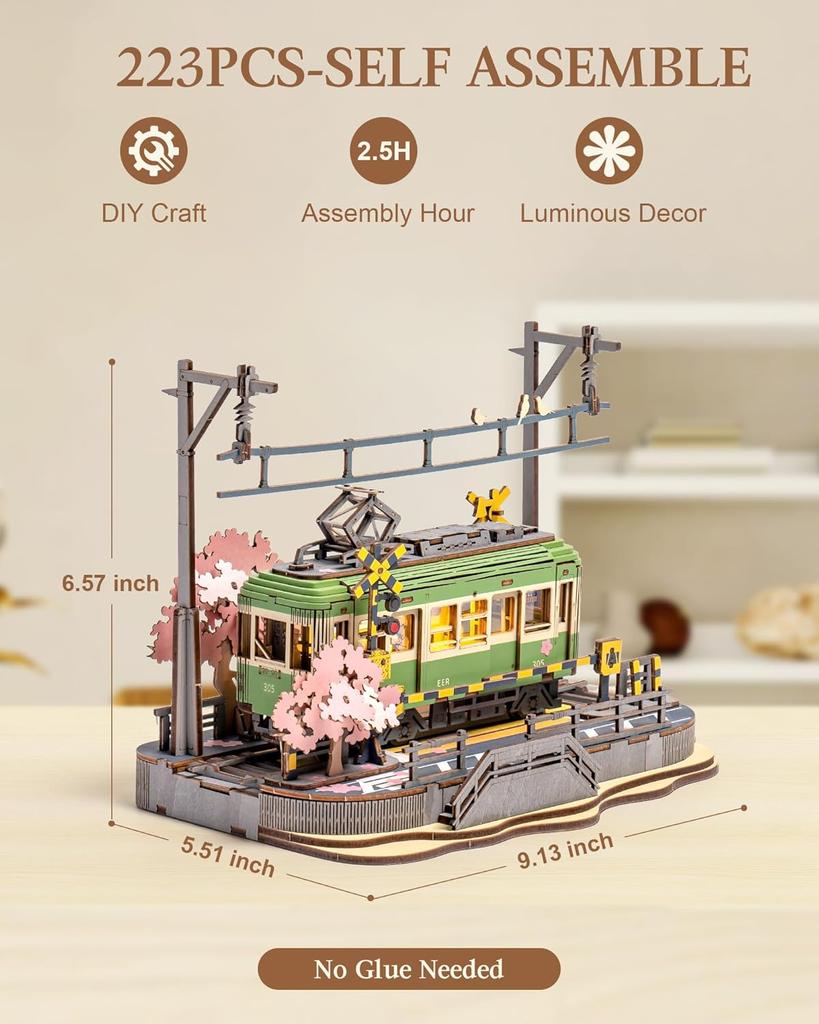 ROBOTIME Rolife Sakura Journey 3D Wooden Puzzle TGS02
