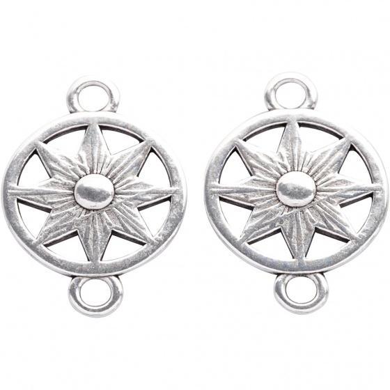 Pendentif Interchangeable Morella En Forme D'arbre Doré - Diamètre 33mm - Pour Collier Ou Bracelet, Bijou Personnalisable