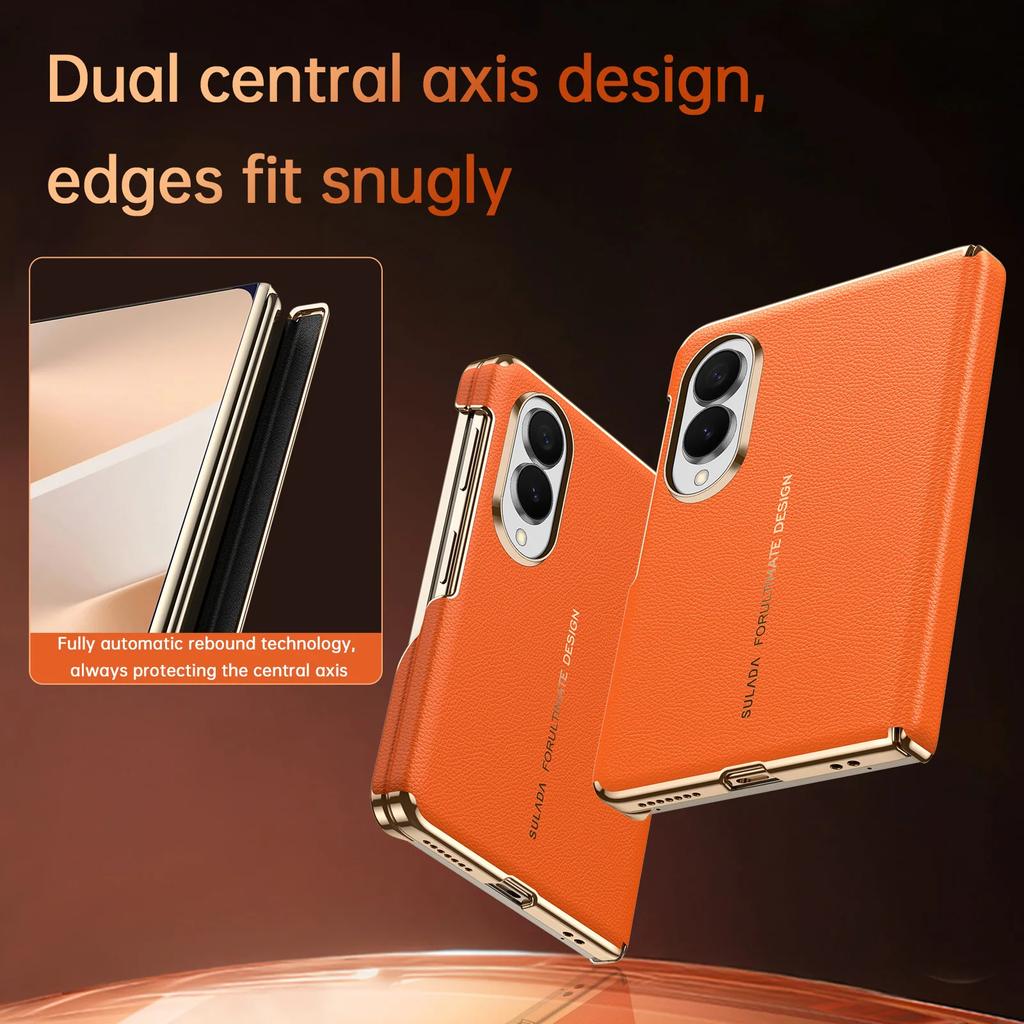 Luxury Matte Leather Case for Samsung Galaxy Z Fold 8 Wide - Ultra-Thin Magnetic Wireless Charging Shockproof Skin-Friendly Cove