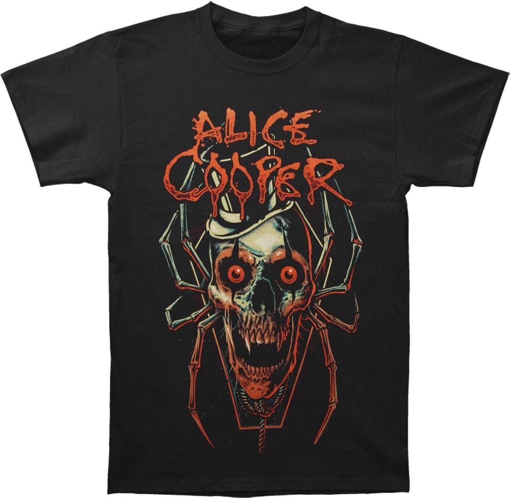 Global Alice Cooper Skull Spider Adult SS T-Shirt