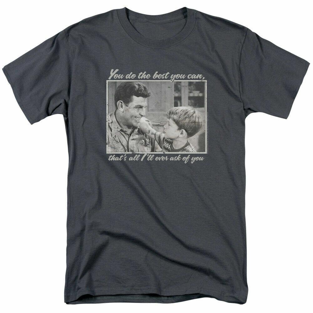 Andy Griffith Show Wise Words T Shirt Mens Licensed Classic TV Mayberry Charcoal M
