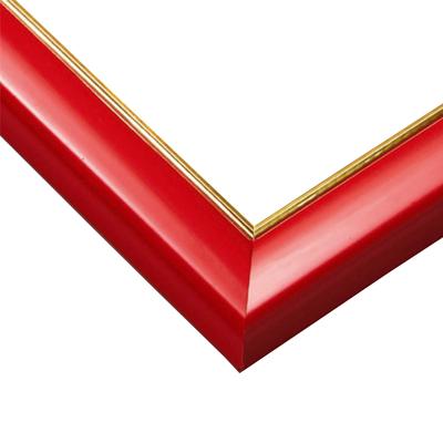 Wooden Puzzle Frame 26×38cm Red Shine Panel No.3 Gold Line Mould UV Cut Hanging Rope Ticket Included Cell Cover