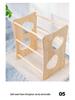 Solid Wood Multi-Layer Pet Bunk Bed: Cat Nest & Small Dog Hammock