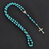 Handgefertigte Perlen Rosenkranzperlen Anhängerkette Vintage Stil Religiöse Anhänger Christlicher Schmuck