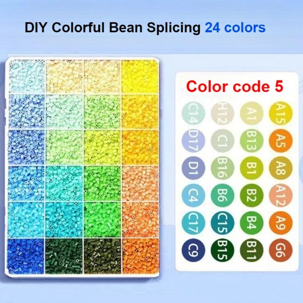 7200 Stück 2,6 mm Loch Mini Hama Perlen Perler Bügelperlen DIY Frühpädagogik Bastelspielzeug Puzzles Kinder Geburtstagsgeschenk