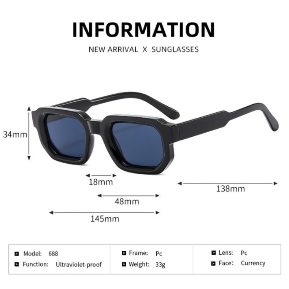 Vintage Rectangle Frame Sunglasses Women Men Fashion Retro Candy Color Sun Glasses Brand Design UV400 Shades Eyewear Goggles