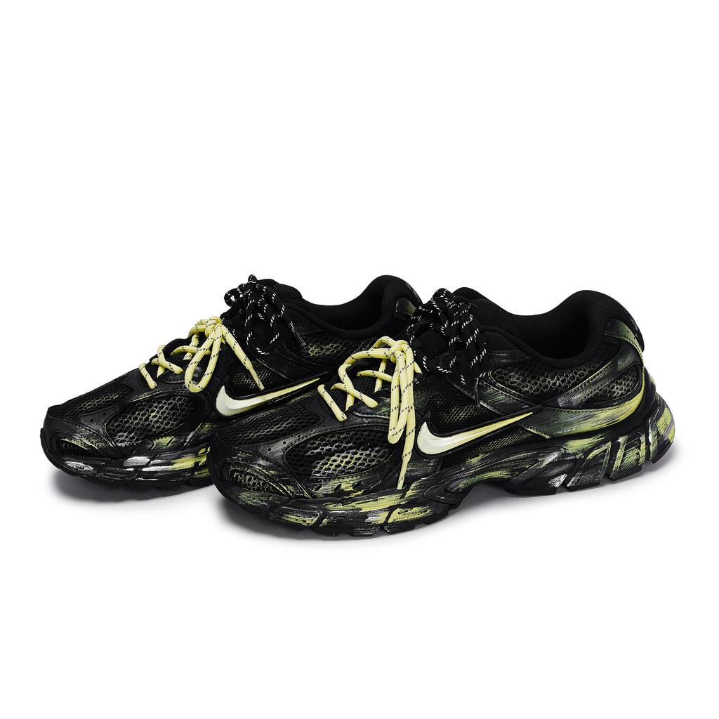 Nike V5 RNR Abrasion Resistant Low top Running Shoes Men's Black Silver Yellow HJ5228-001(Team80-SBOX)