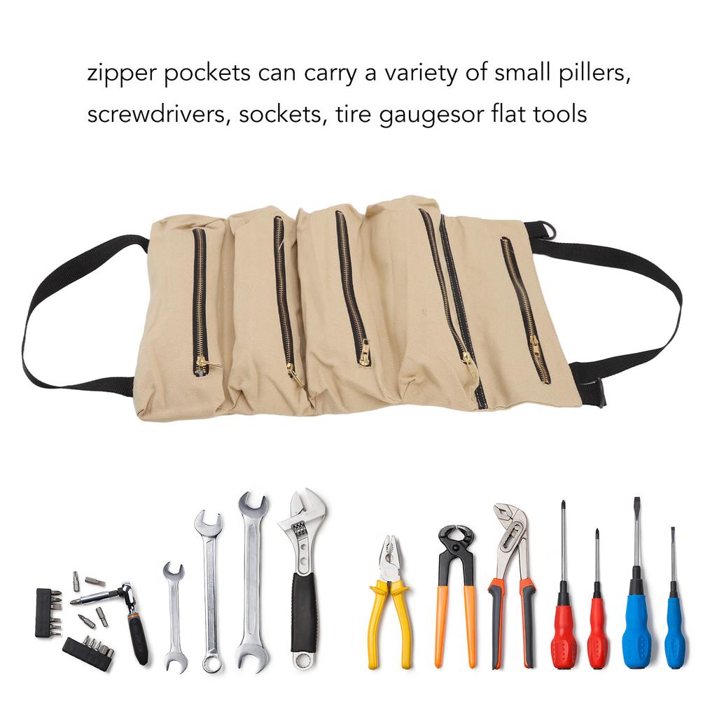 Car Back Seat Tool Storage Bag   Garden Foldable   Tools Pouch Bag for Pliers Wrench