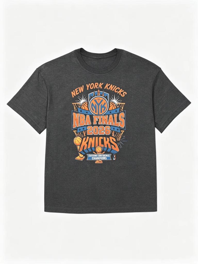 2026 New York Knicks Championship Singer Themed T-shirt, Men's Fashion Cotton Y2K Sheer Summer T-Shirt