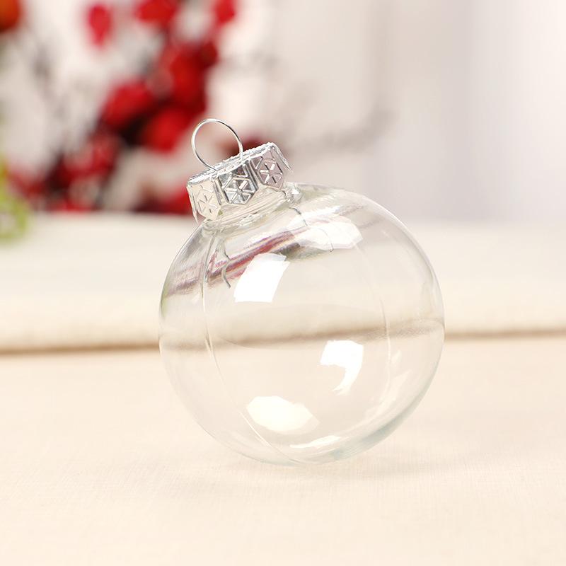 Clear PET Plastic Christmas Ornament Ball for Festive Decoration