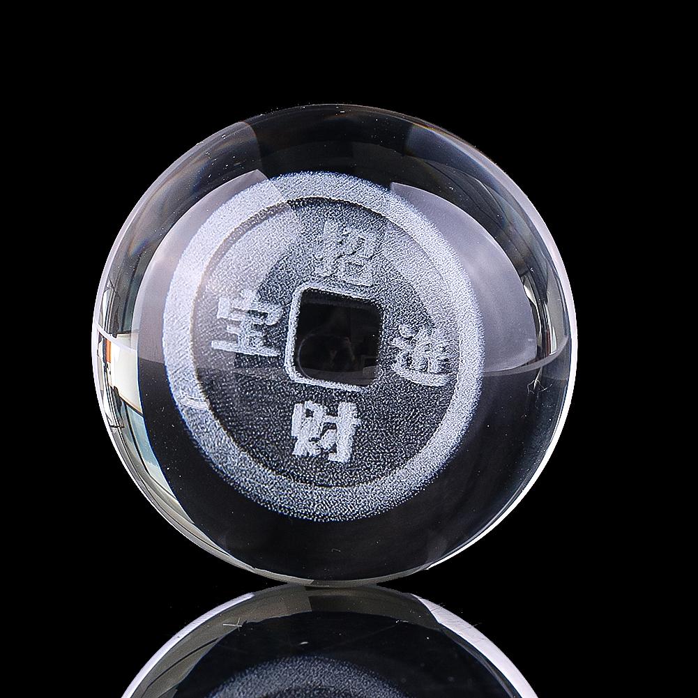 

Фэн-шуй Фортуна Хрустальный шар 3D лазерный стеклянный шар Сфера удачи, богатства, сокровища, процветания Глобус Фигурка Пресс-папье Домашний декор