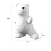 White Statuettes Resin Polar Bear Animal Ornament Sculpture Electroplating Decoration for Living Room Wine Cabinet Figurines
