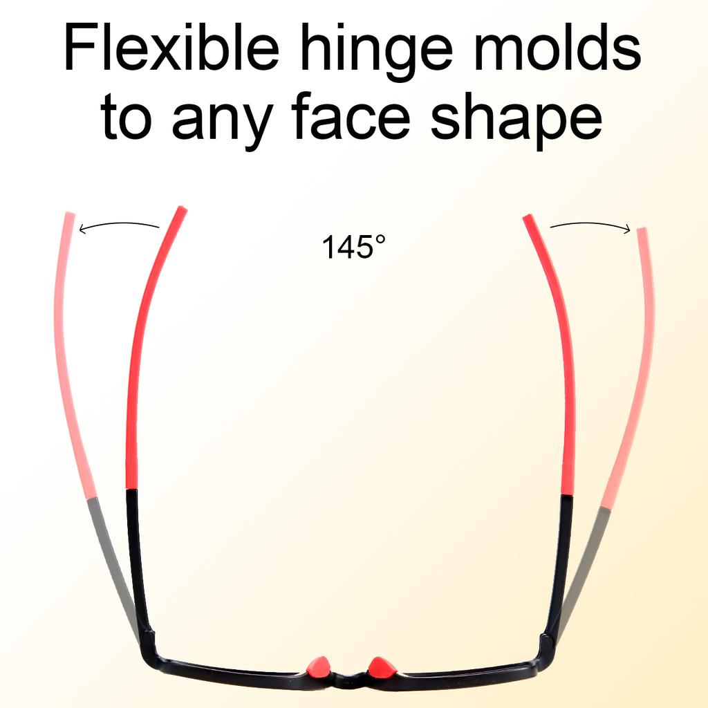 1PC Fashion TR90 Reading Glasses for Men Spring Leg Sports Presbyopia Glasses Anti Blue Light Glasses