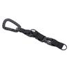 Plastic Carabiner D Ring Keychain Molle Webbing Gear Clip for Camping Hiking FishingBlack