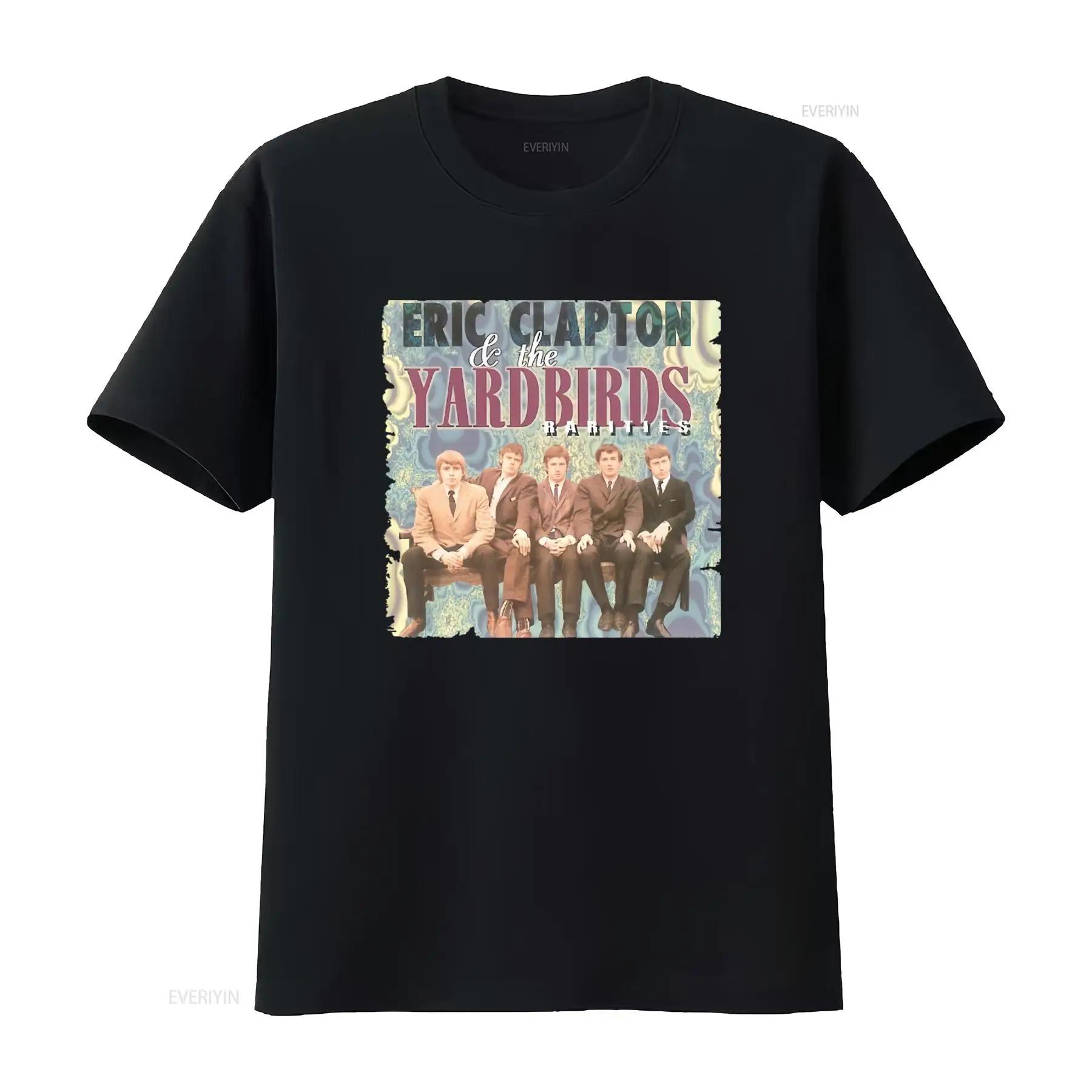 

Eric Clapton the Yardbirds Vintage Rock Band T Shirt Retro Style Music Lover vintage Washed Slightly Breathable Versatile - ... S разноцветный