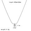 European Water Drop Pendant Necklace - Stainless Steel Clavicle Chain, Fade-Resistant Design