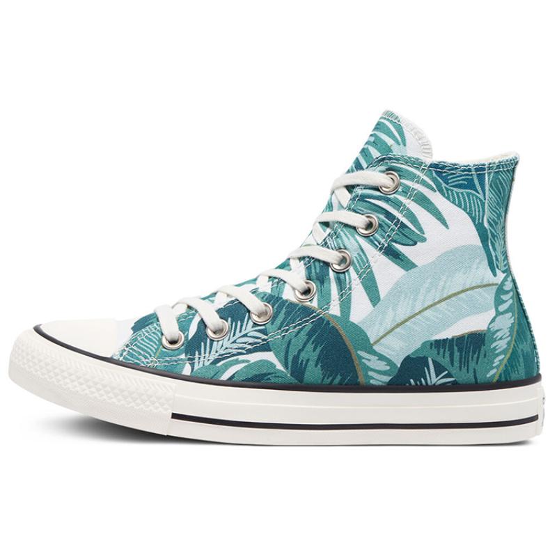 Converse Chuck Taylor All Star Hi Casual Colorful High-Top Canvas Shoes Unisex White and Green