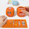 Cross Wooden Dressing Face Changing Game Building Blocks Children Puzzle Toys