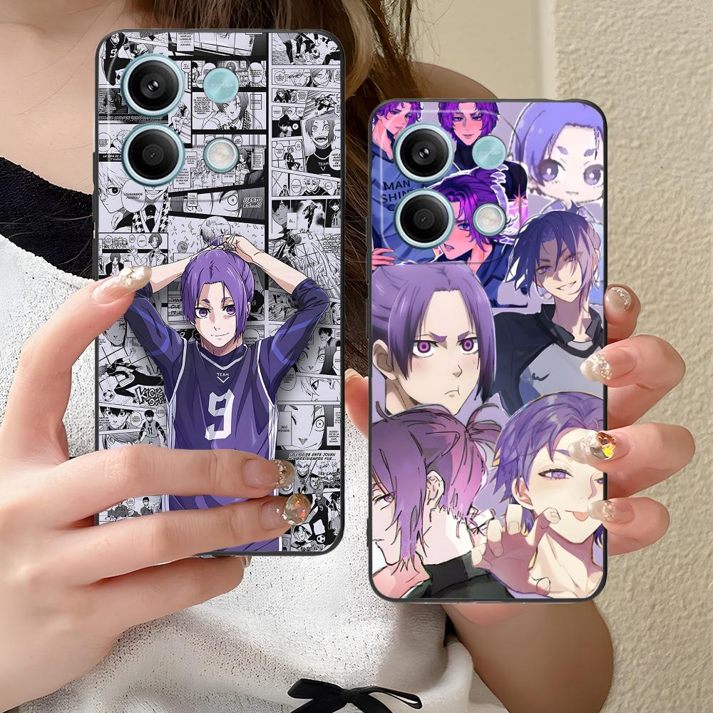 Blue Lock Reo Mikage Matte TPU Mobile Phone Case for Xiaomi Redmi Note 14 13 12 11 S Pro Plus 4G 5G Colorful Printing Cover