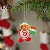 Holiday Gift Box Pendants 20/30/40Pcs Wooden Christmas Ornaments, Candy Cane Lollipop Rustic Xmas Tree Hanging Ornaments Decor for Party Wreath Window