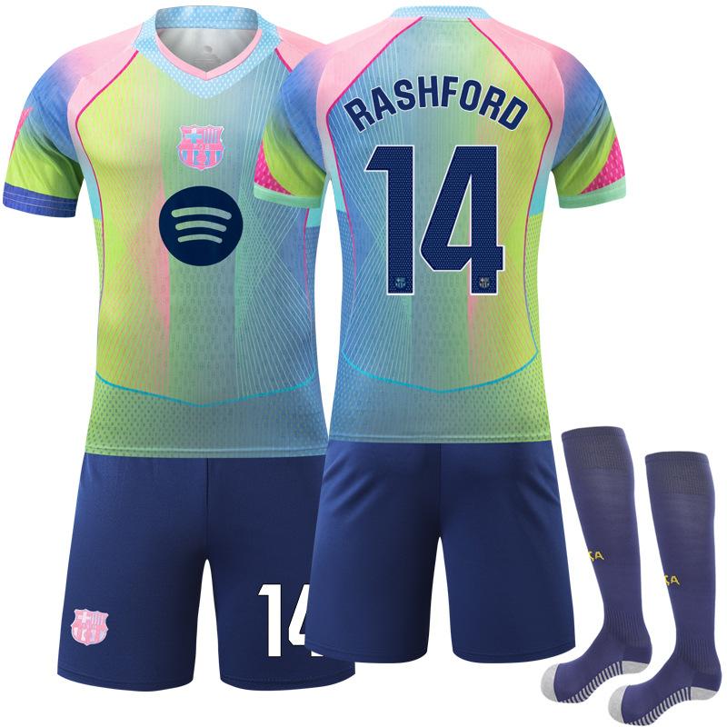 2526 Soccer Jersey 9 Lewandowski Special Edition Quick-Dry Fabric New Barca Commemorative No. 10 Adama Jersey